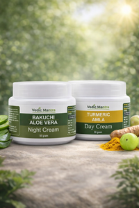Bakuchi Aloe Vera Night Cream + TURMERIC AMLA DAY CREAM SKIN CREAM Combo